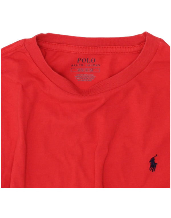 Πόλο Ralph Lauren Boys T-Shirt Top 10-11 Years Medium Red