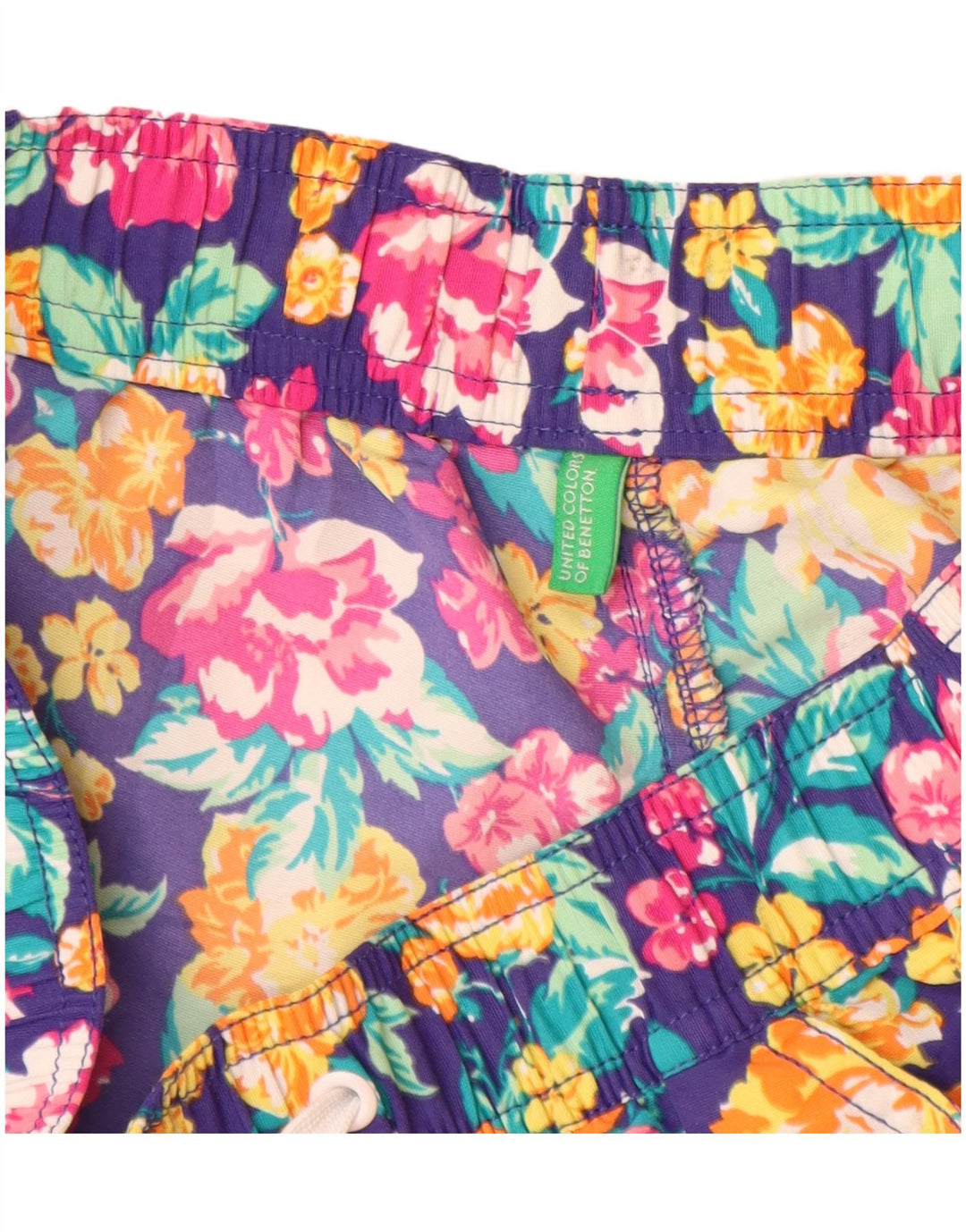 BENETTON Γυναικείο Hot Παντελόνι W26 Μικρό Πολύχρωμο Floral