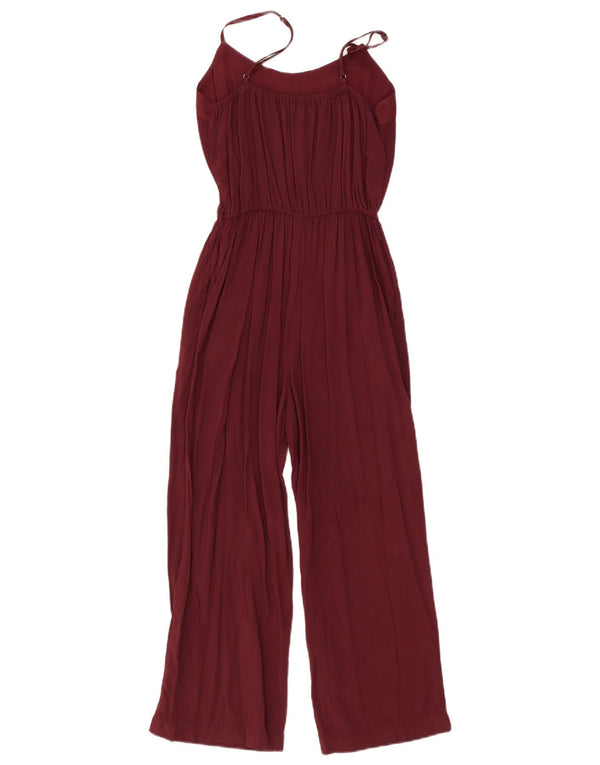 Γυναικεία αμάνικη φόρμα Abercrombie & Fitch UK 4 XS Βισκόζη Βουργουνδίας