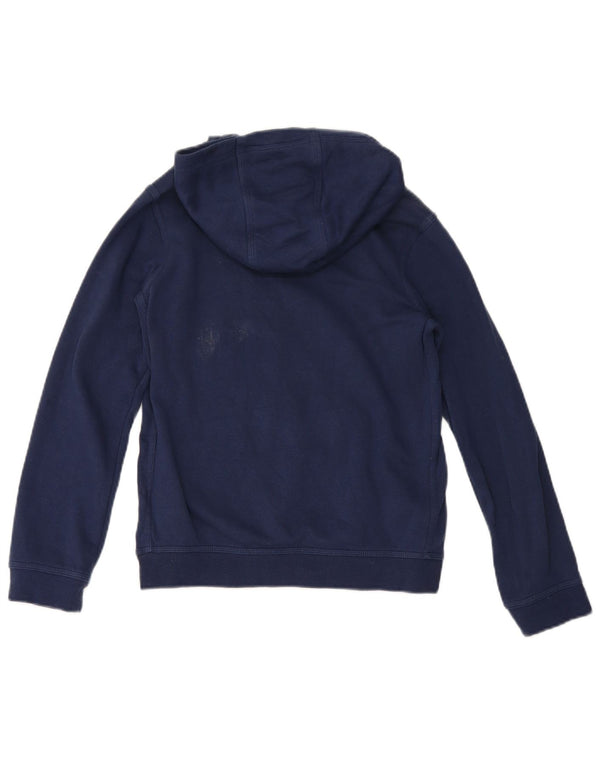 Nike Boys Hoodie Jumper 12-13 Years Large Navy Blue Cotton