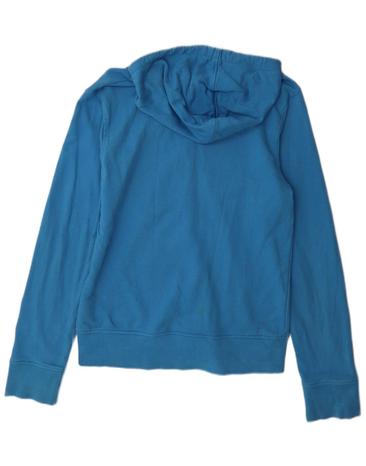 Ανδρικό πουλόβερ Jack & Jones με φερμουάρ με κουκούλα μεσαίου μπλε βαμβακερό