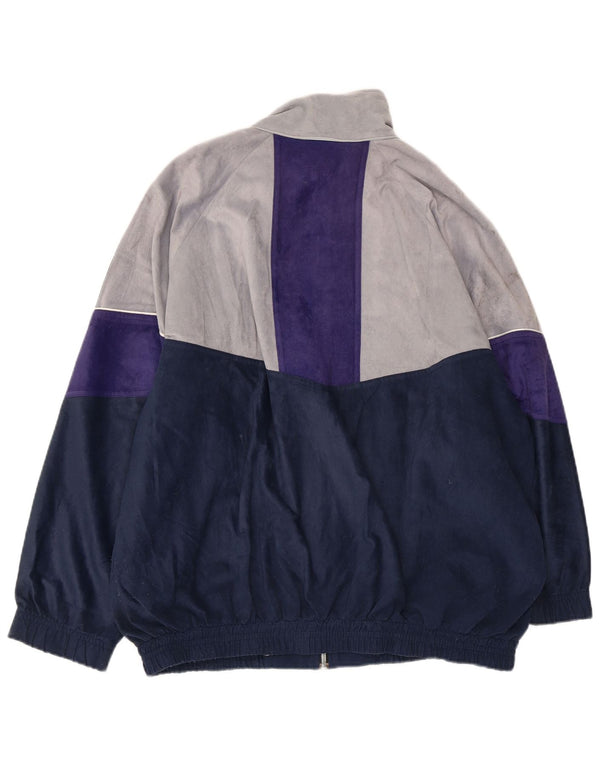 Ανδρική φόρμα γυμναστικής γραφικών ASICS Top Jacket IT 50 Medium Navy Blue Colourblock