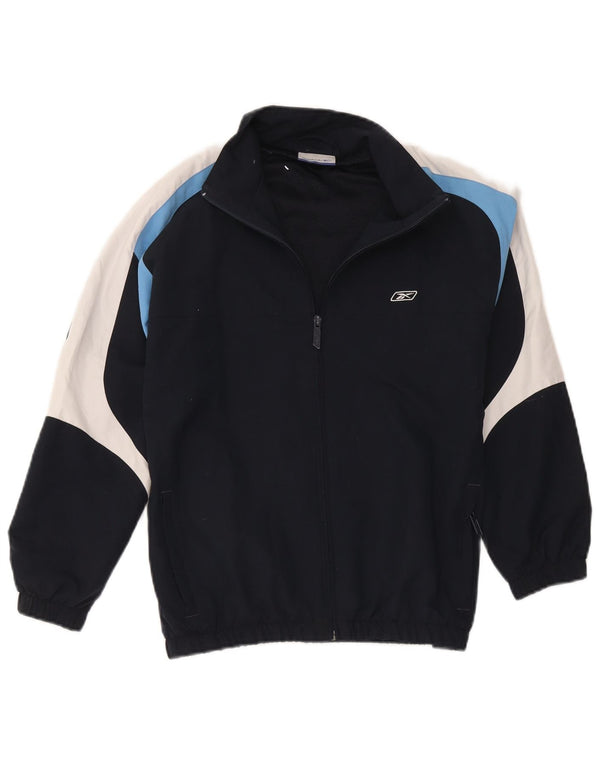 Reebok Boys αθλητική φόρμα Top Jacket 13-14 Years Navy Blue Colorblock