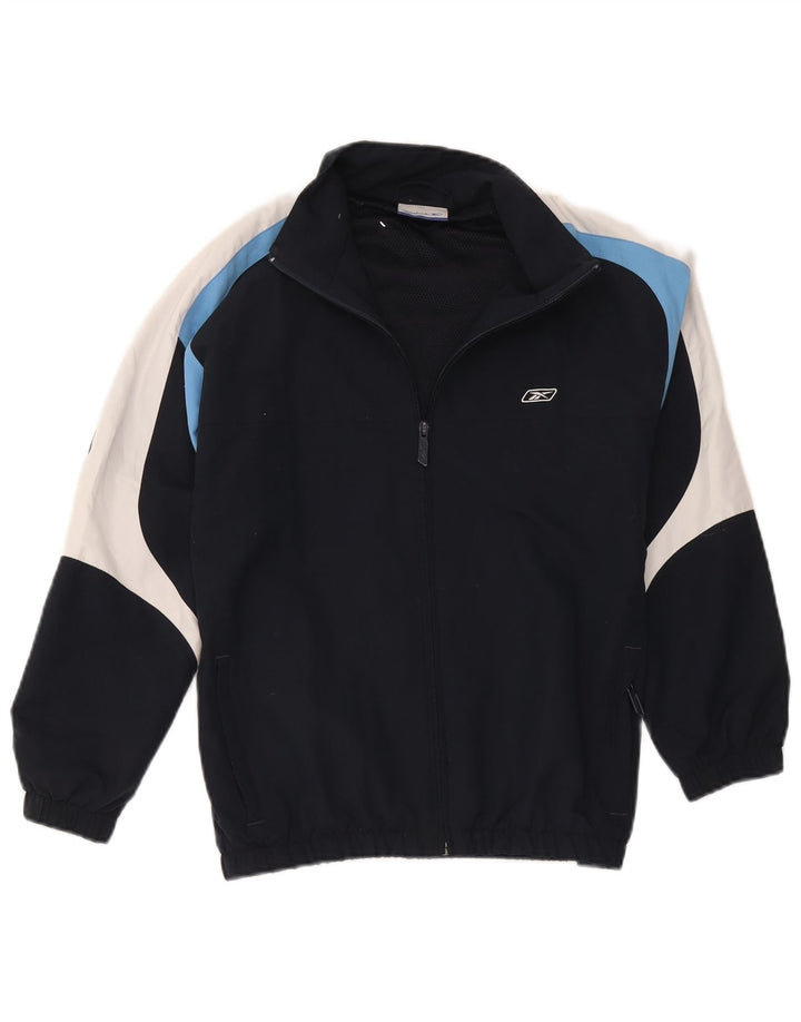 Reebok Boys αθλητική φόρμα Top Jacket 13-14 Years Navy Blue Colorblock