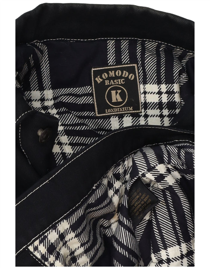 Komodo Ανδρικό Τζιν Μπουφάν UK 40 Large Navy Blue Cotton