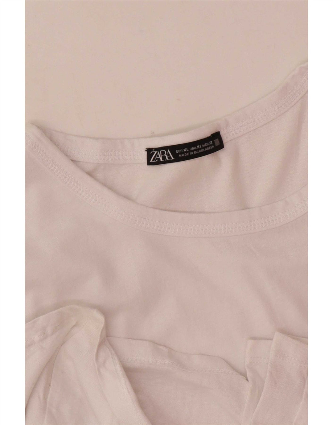 Zara Γυναικείο Μπλουζ μακρυμάνικο UK 18 XL Λευκό