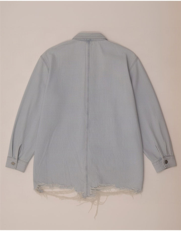 Zara Γυναικείο τζιν πουκάμισο UK 14 Medium Blue