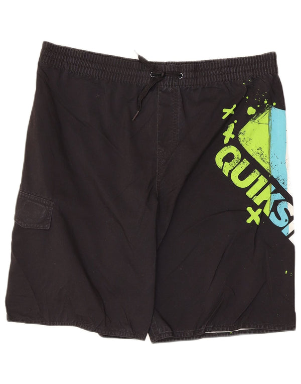 Quiksilver Boys γραφικά σορτς κολύμβησης 15-16 ετών XL μαύρο πολυεστέρα