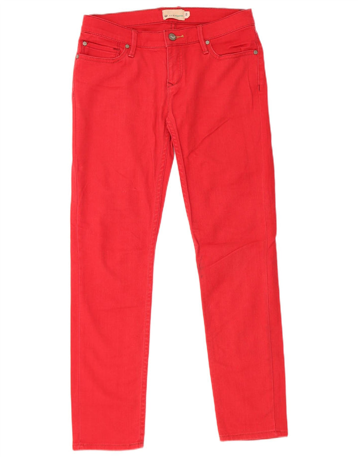 Roxy Γυναικείο Skinny Jeans US 8 Medium W28 L27 Red Cotton