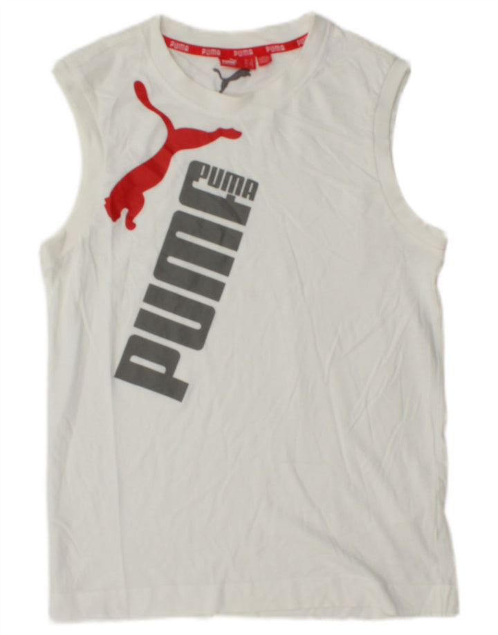 Ανδρικό γραφικό γιλέκο PUMA Μικρό Λευκό