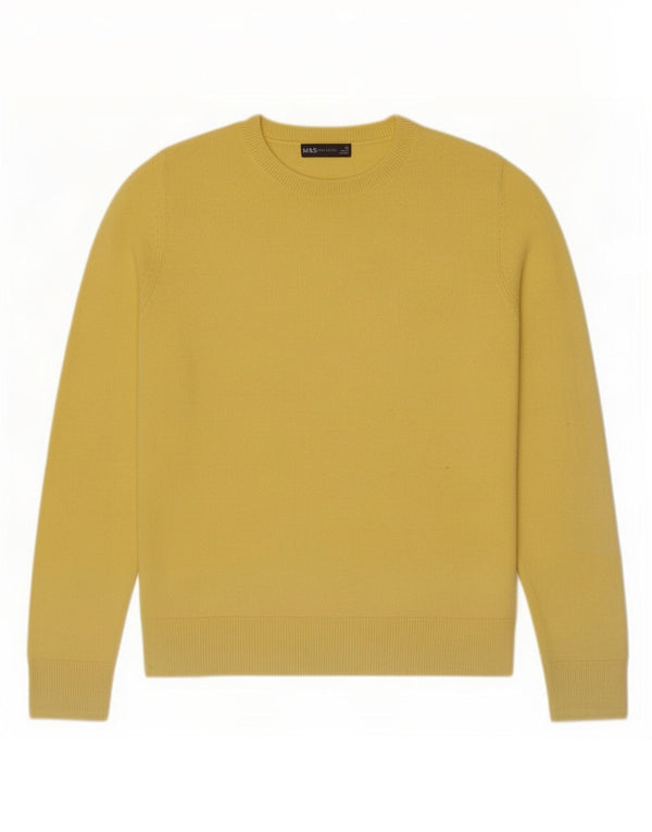 Marks & Spencer Γυναικείο πουλόβερ με λαιμόκαυστο UK 10 Small Yellow