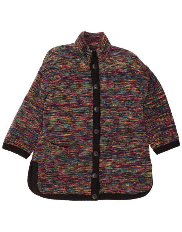 Vintage γυναικείο πουλόβερ Longline Cardigan UK 18 XL Πολύχρωμο Flecked
