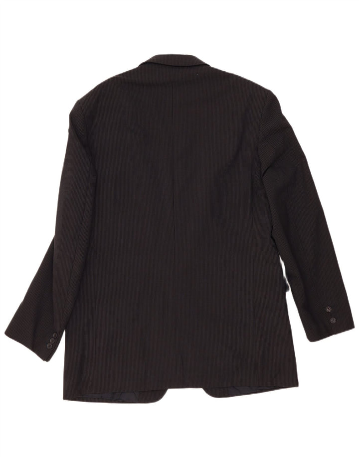 Marks & Spencer Ανδρικό σακάκι UK 42 Large Navy Blue ριγέ Classic