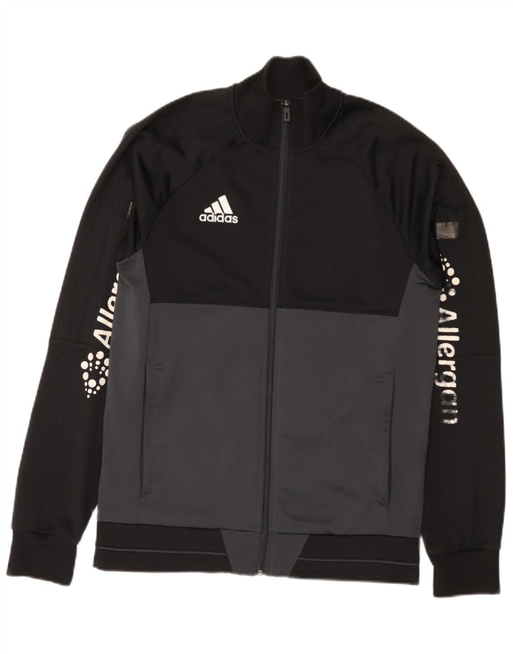 Ανδρική φόρμα φόρμας Adidas με γραφικό τοπ μπουφάν Small Black Colourblock Polyester