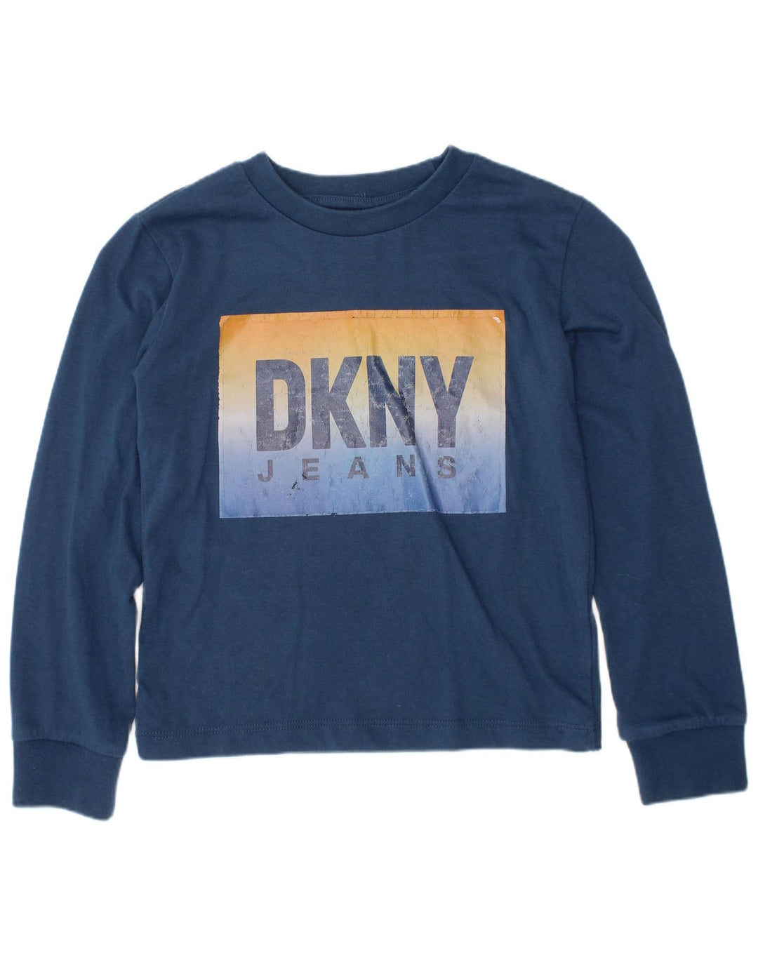DKNY Boys Graphic Top Μακρυμάνικο 5-6 ετών Navy Blue Cotton