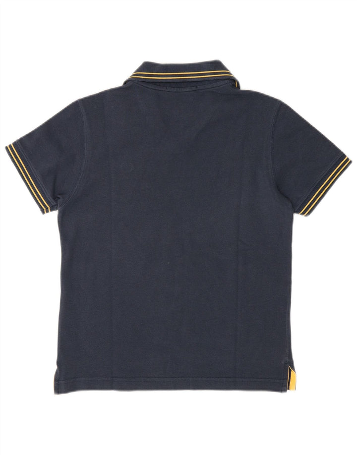 Sergio Tacchini γυναικείο μπλουζάκι πόλο UK 12 μεσαίο μπλε βαμβακερό