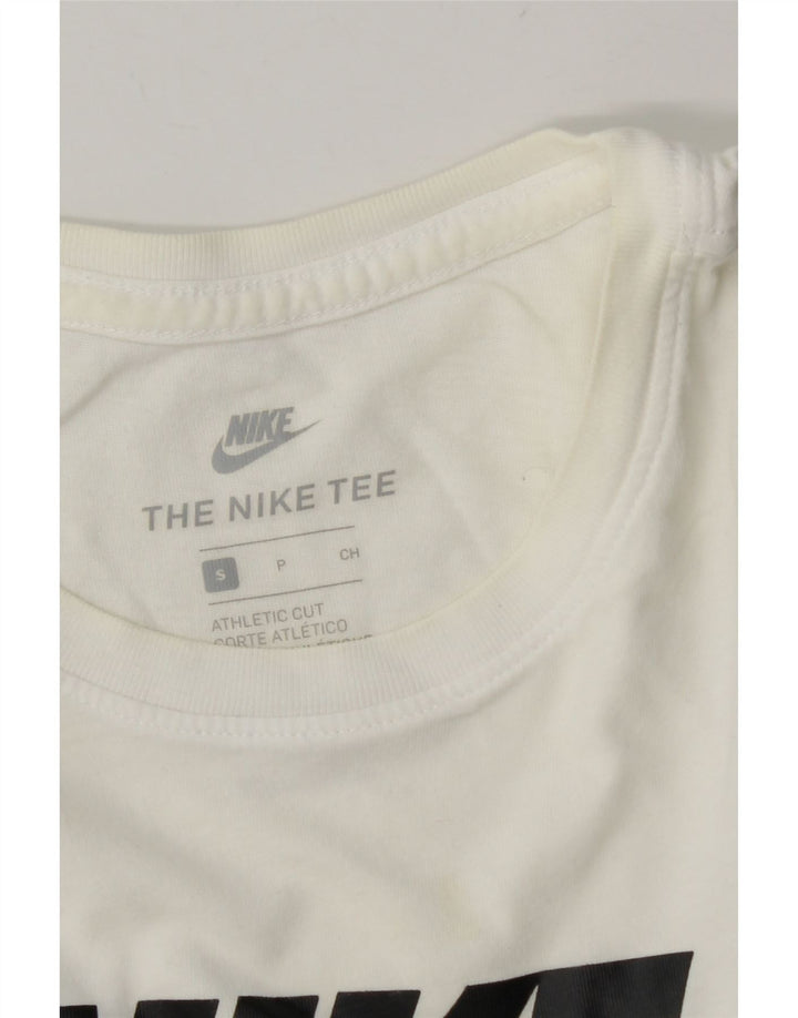Ανδρικό μπλουζάκι Nike με γραφικό αθλητικό κόψιμο, τοπ σε λευκό