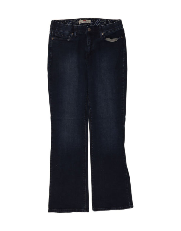 Levi's Womens 525 Bootcut Jeans US 12 Large W30 L31 Navy Blue Cotton