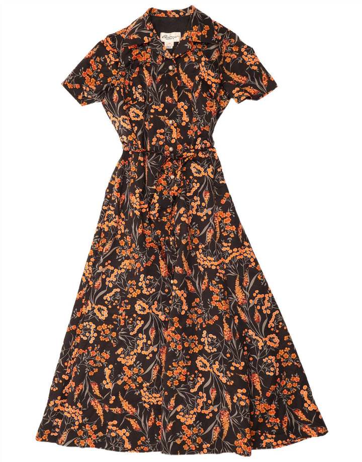 Γυναικείο Maxi Φόρεμα CHARMANT IT 44 Μεσαίο Μαύρο Floral Πολυεστέρας