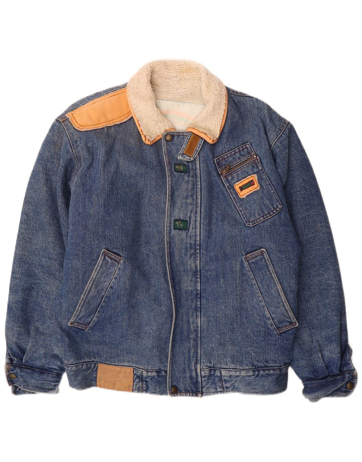 Mash Ανδρικό τζιν Sherpa Jacket UK 40 μεγάλο μπλε βαμβακερό