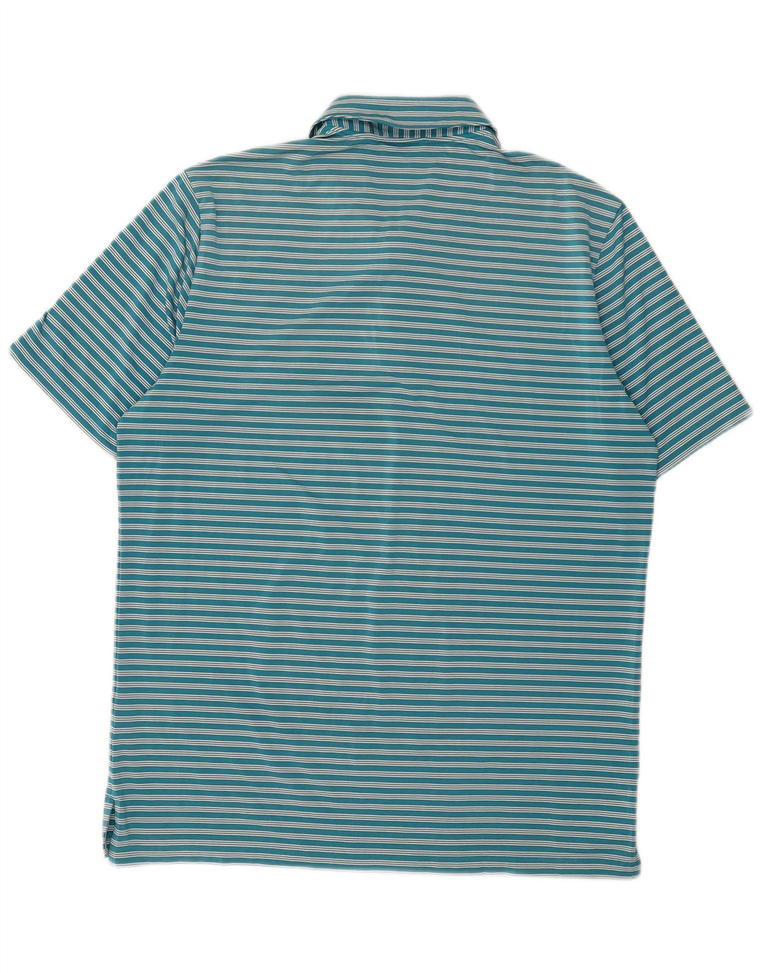 Ανδρικό πουκάμισο Adidas Polo μεγάλο μπλε ριγέ πολυεστέρα