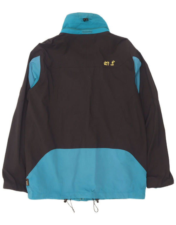 Jack Wolfskin Ανδρικό μπουφάν βροχής UK 44/46 XL Blue Colourblock Polyamide