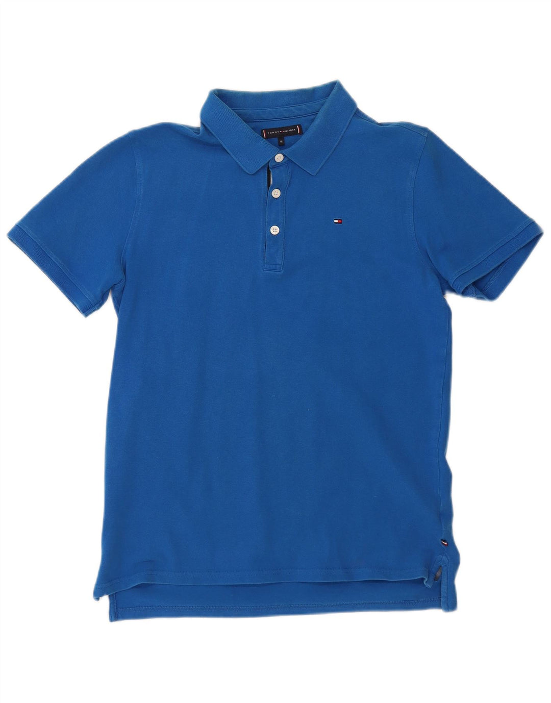 Tommy Hilfiger Boys Polo πουκάμισο 15-16 ετών Μπλε βαμβακερό