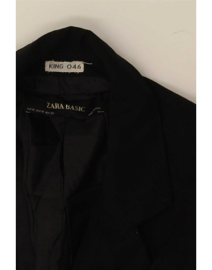 Zara Γυναικείο Μπουφάν σακάκι με 1 κουμπί EU 42 Μαύρο μεγάλο