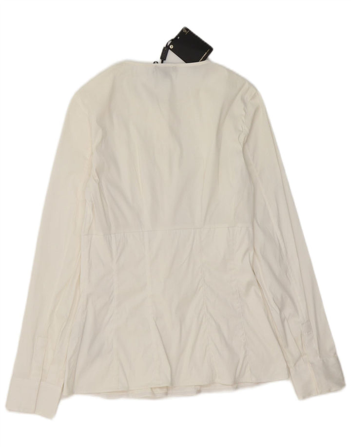 Massimo Dutti Γυναικείο πουκάμισο EU 34 2XS Λευκό βαμβακερό