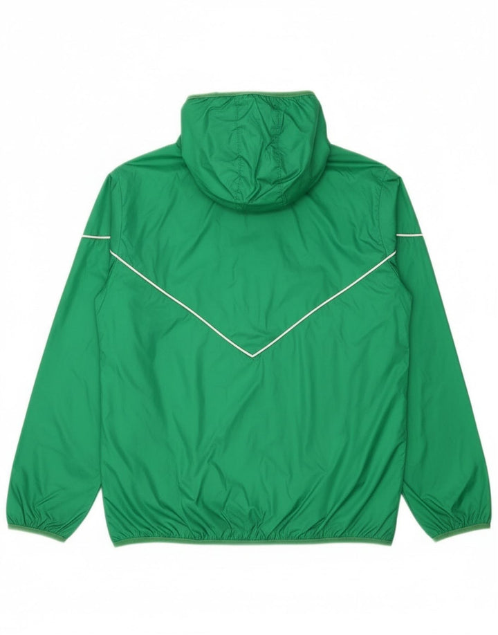 Adidas Ανδρικό μπουφάν βροχής με κουκούλα UK 38 Medium Green Nylon