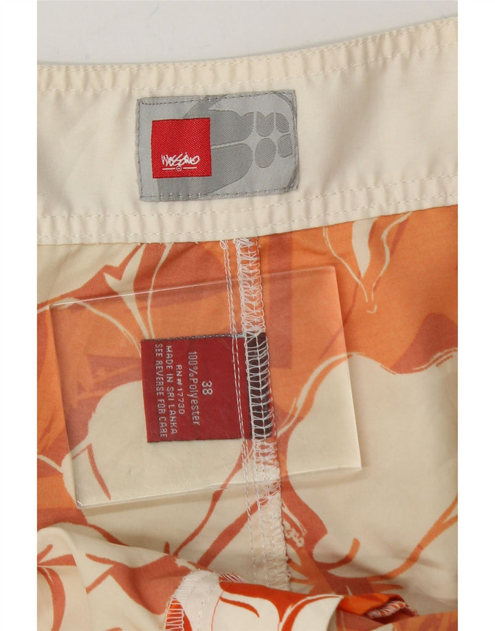 MOSSIMO Mens Swimming Shorts XL  Orange Floral Polyester Vintage Mossimo and Second-Hand Mossimo from Messina Hembry 
