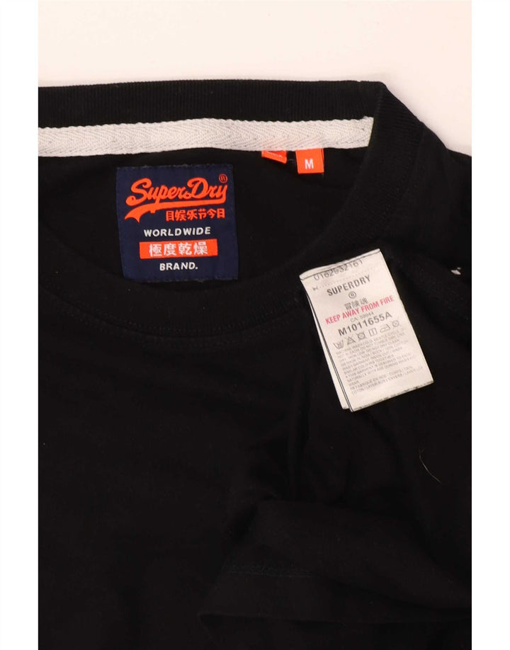 Ανδρικό T-Shirt Superdry Top Μεσαίο μαύρο βαμβακερό