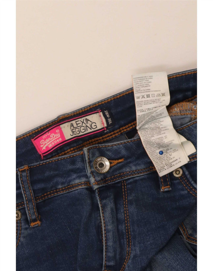Superdry Γυναικείο Τζιν Alexia Jegging W26 L30 Μπλε βαμβακερό