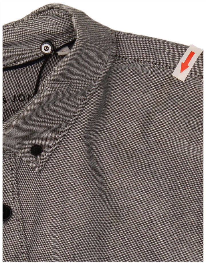 Ανδρικό πουκάμισο Jack & Jones Slim Fit XL Γκρι βαμβακερό