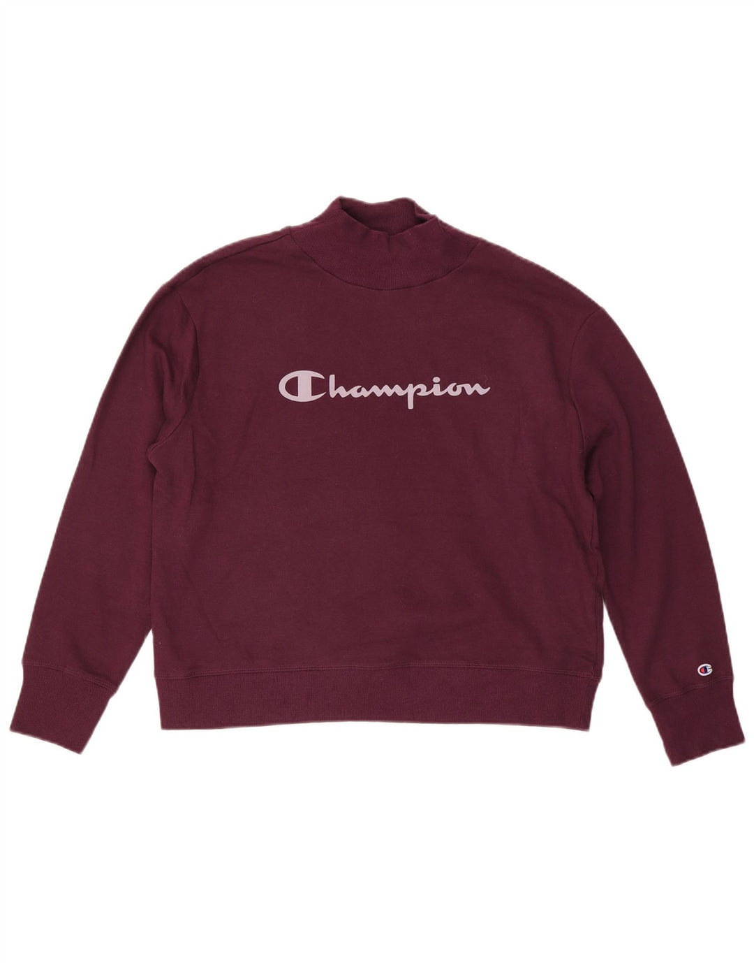 CHAMPION Γυναικεία υπερμεγέθη γραφική φούτερ Jumper UK 16 Large Purple