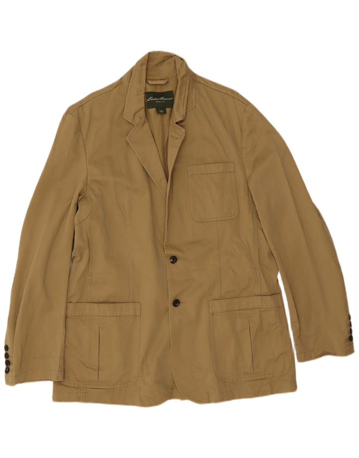 Eddie Bauer Ανδρικό σακάκι σακάκι με 2 κουμπιά UK 42 XL Χακί βαμβακερό