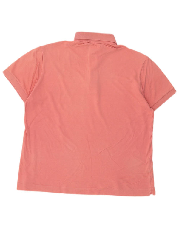 Lacoste Mens Polo Shirt Size 5 Large Pink Cotton