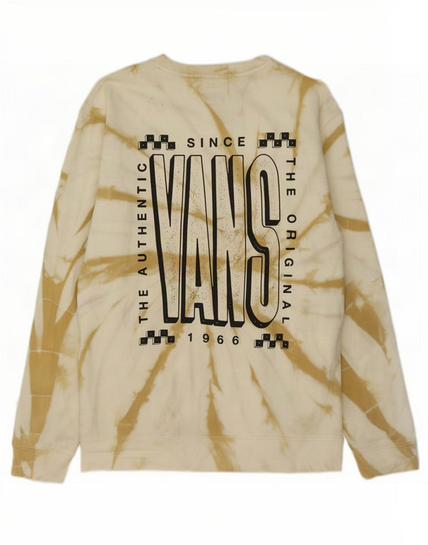 Ανδρικό γραφικό φούτερ Vans Jumper Large Off White Tie Dye Cotton