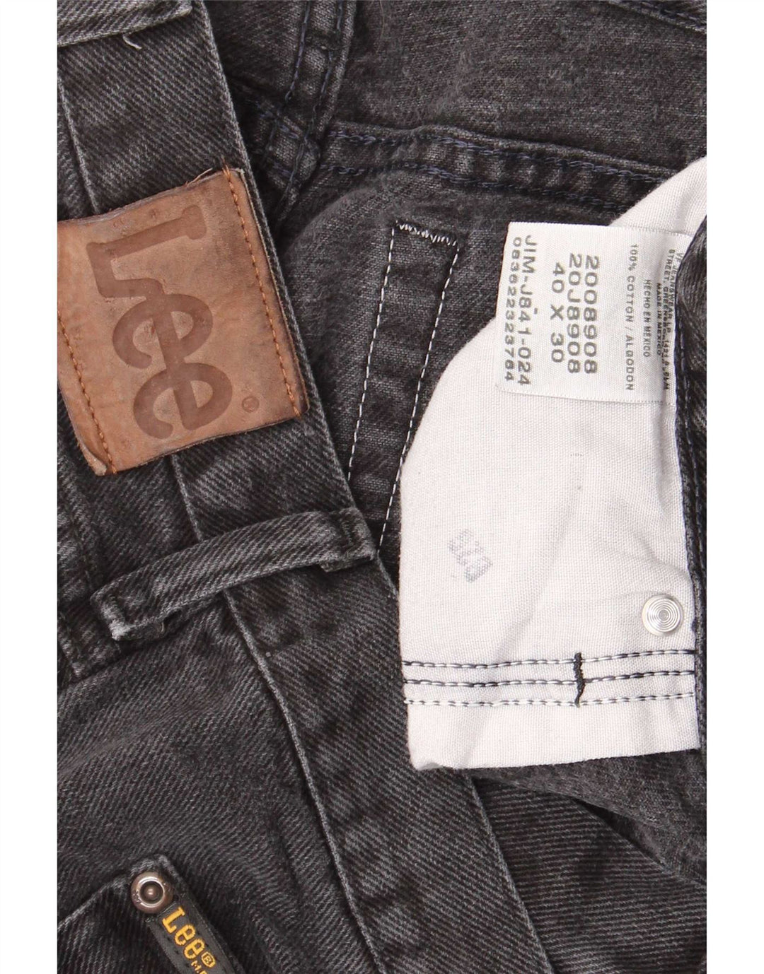 Ανδρικό τζιν Lee Regular Fit W40 L30 μαύρο βαμβακερό
