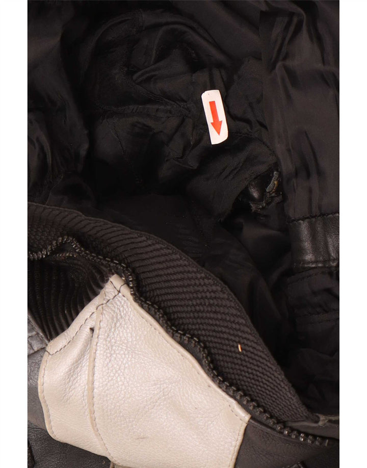 Ανδρικό δερμάτινο παντελόνι Richa EU 52 Large W34 L29 Black Colourblock