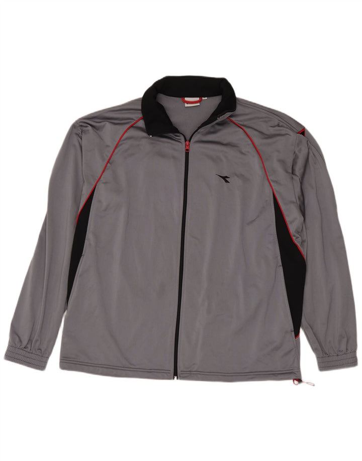 Ανδρική φόρμα DIADORA Top Jacket XL Grey Colourblock Polyester