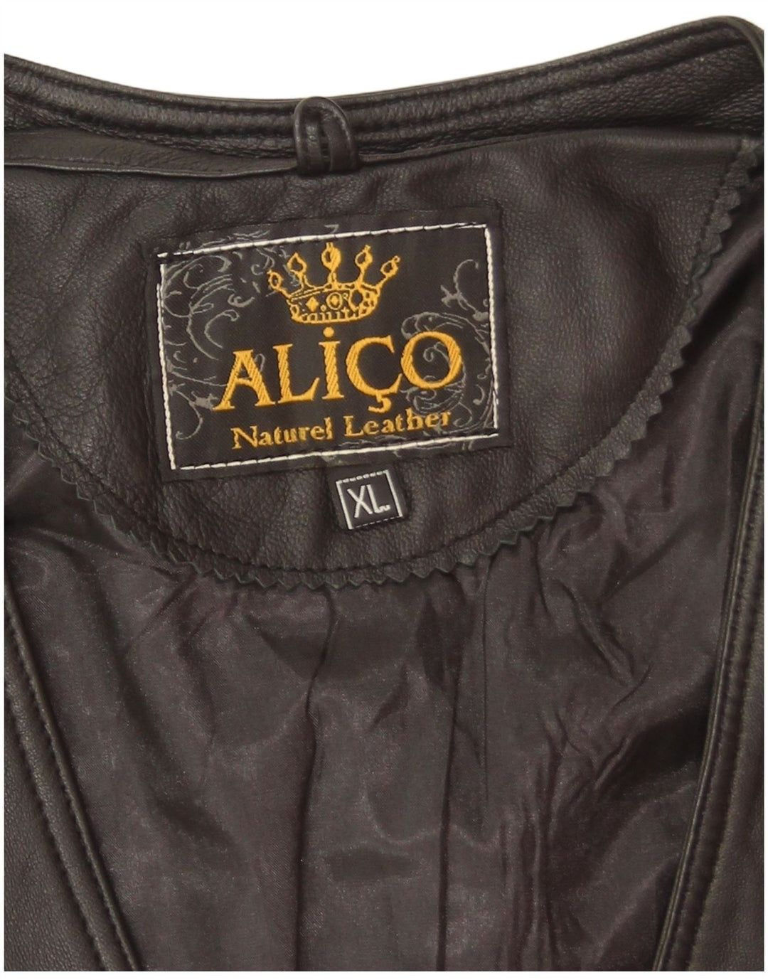 Vintage Ανδρικό Δερμάτινο Gilet UK 42 XL Μαύρο Δέρμα