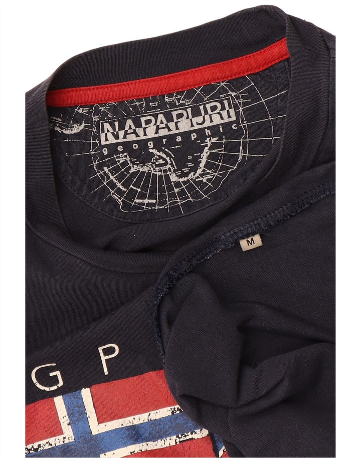 Ανδρικό γραφικό μπλουζάκι NAPAPIJRI Top Medium Navy Blue
