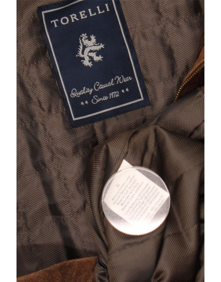 Torelli Ανδρικό Suede Jacket UK 42 XL Καφέ Δερμάτινο