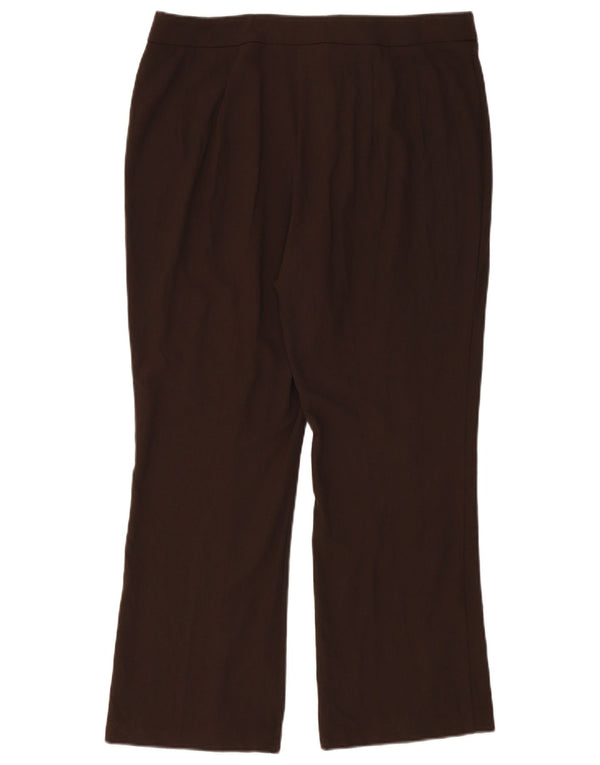 Marks & Spencer Γυναικείο Ψηλόμεσο Παντελόνι UK 18 XL W36 L28 Καφέ