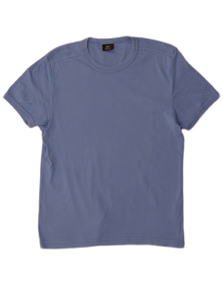Lee Γυναικείο T-Shirt Top μεγάλο μπλε βαμβακερό
