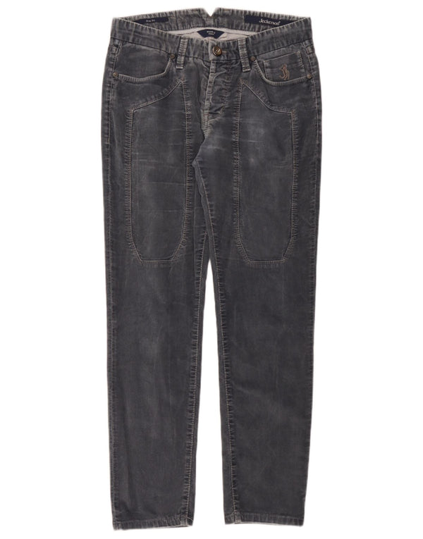 Ανδρικό κοτλέ παντελόνι Jeckerson Slim Fit W29 L28 Γκρι βαμβακερό