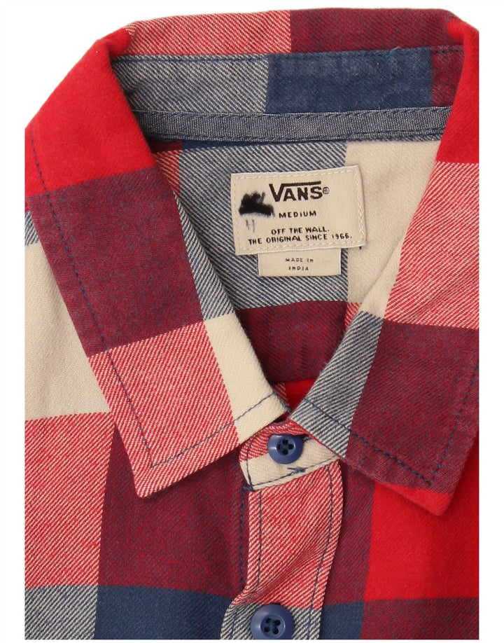 Ανδρικό φανελένιο πουκάμισο Vans, μεσαίο κόκκινο καρό