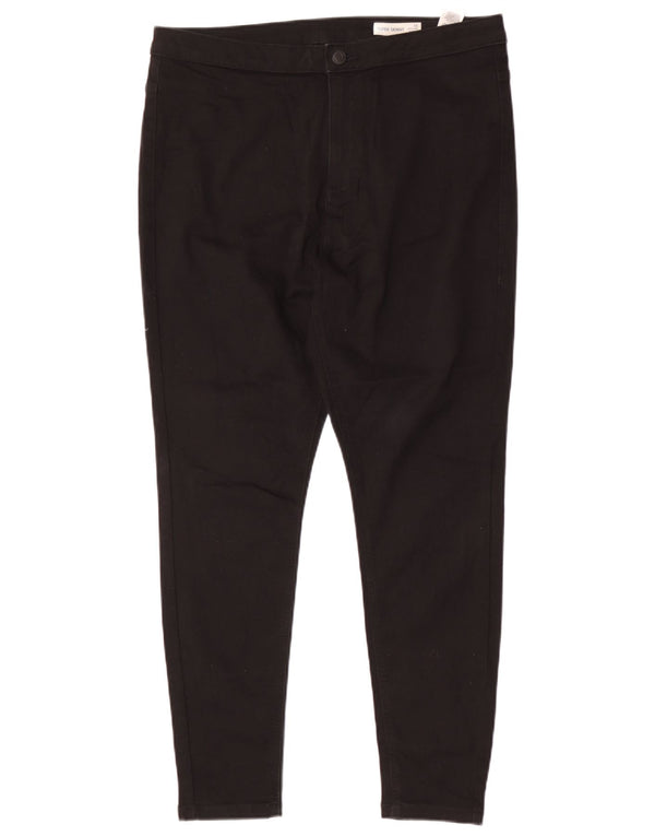 Marks & Spencer Γυναικείο Ψηλόμεσο Παντελόνι UK 18 XL W34 L28 Μαύρο
