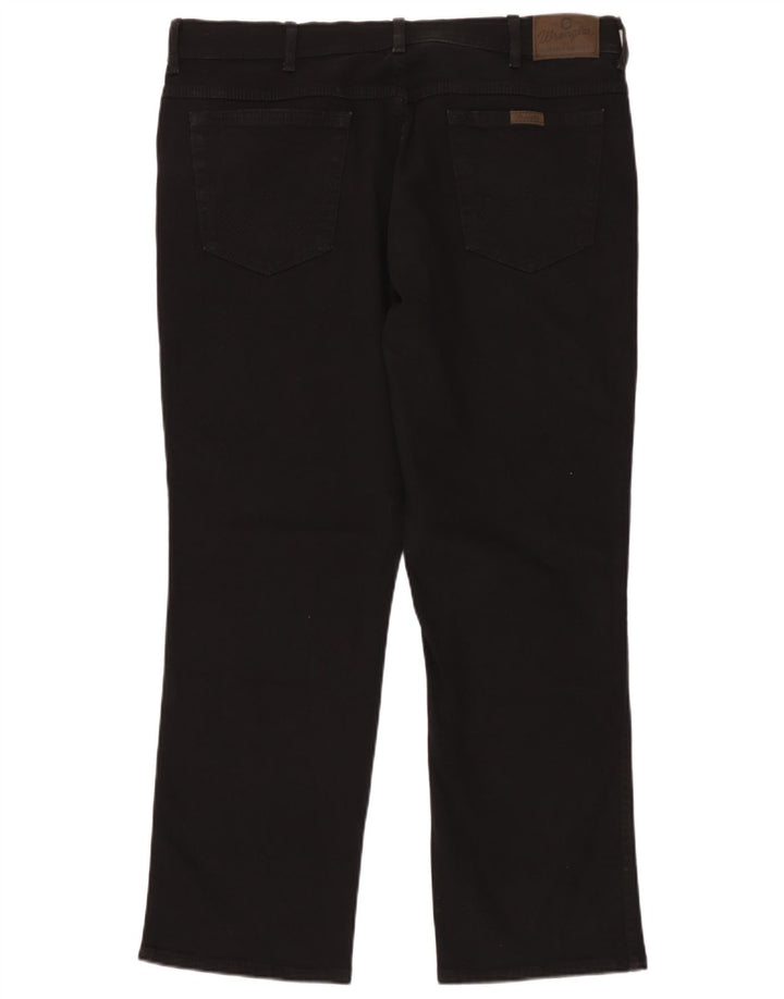 Γυναικείο τζιν ίσιο Wrangler Regular Fit W40 L30 μαύρο βαμβακερό